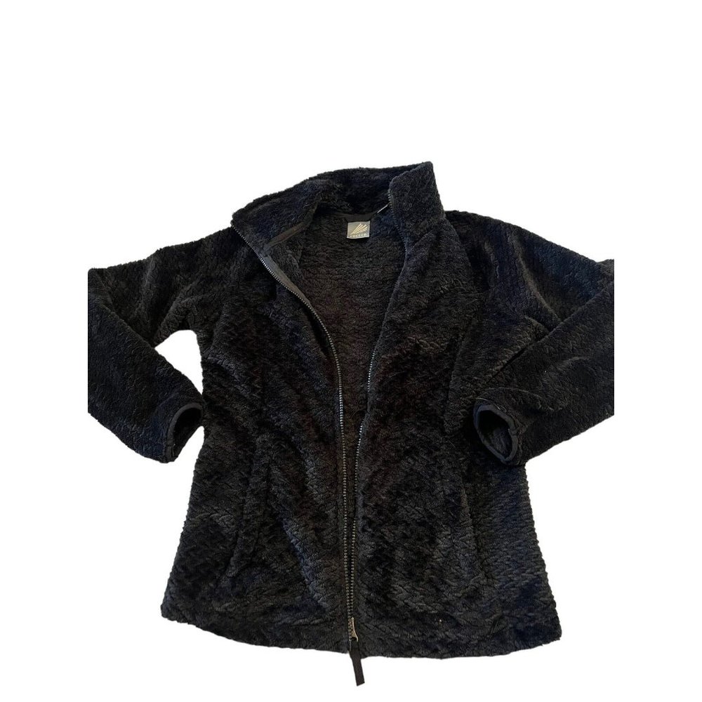 Free2B Ladies' Butter Pile Fleece Jacket Full Zip Soft Handfeel Black